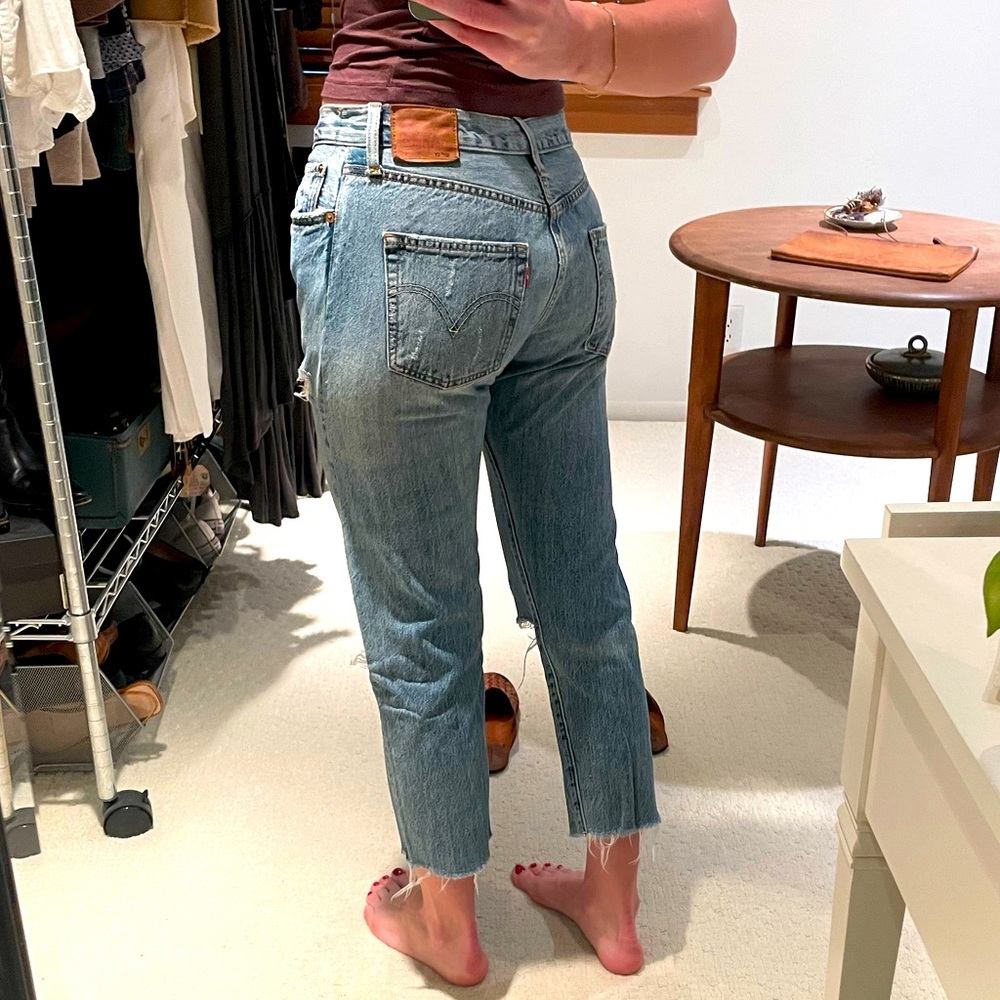 Levi’s 501s raw hem